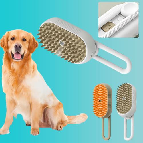 SteamyBrush™ – Spazzola a Vapore 3 in 1 per Cani e Gatti