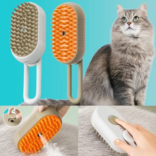 SteamyBrush™ – Spazzola a Vapore 3 in 1 per Cani e Gatti
